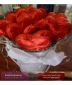 Bucket of Chocolate Heart Lollies